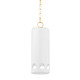 Mitzi - H705701-AGB/CGW - One Light Pendant - Jean - Aged Brass/Ceramic Gloss White