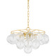 Mitzi - H711806A-AGB - Six Light Chandelier - Mimi - Aged Brass