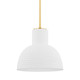 Mitzi - H721701-AGB/CWW - One Light Pendant - Paloma - Aged Brass