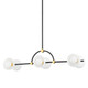 Mitzi - H724906-AGB/TBK - Six Light Linear - Belle - Aged Brass
