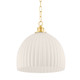 Mitzi - H771701L-AGB - One Light Pendant - Hillary - Aged Brass