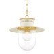 Mitzi - H773701L-AGB/SCR - One Light Pendant - Nori - Aged Brass