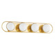 Mitzi - H783304-AGB - Four Light Bath and Vanity - Amy - Aged Brass