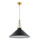 Mitzi - H784701L-AGB/SBK - One Light Pendant - Kalea - Aged Brass