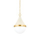 Mitzi - H787701S-AGB/SCR - One Light Pendant - Ciara - Aged Brass