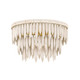 Mitzi - H805501-AGB/TCR - One Light Semi Flush Mount - Tiffany - Aged Brass