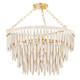 Mitzi - H805804-AGB - Four Light Chandelier - Tiffany - Aged Brass