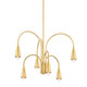 Mitzi - H811806-AGB - Six Light Chandelier - Jenica - Aged Brass