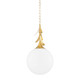 Mitzi - H812701L-VGL - One Light Pendant - Victoria - Vintage Gold Leaf