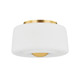 Mitzi - H837502-AGB - Two Light Flush Mount - Ciela - Aged Brass