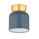 Mitzi - H890501S-AGB/SBL - One Light Flush Mount - Batya - Aged Brass