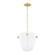 Mitzi - H923701-AGB - One Light Pendant - Rima - Aged Brass