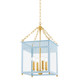 Mitzi - H932704S-AGB/SAO - Four Light Lantern - Rosalie - Aged Brass
