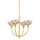 Mitzi - H981804-AGB - Four Light Chandelier - Eva - Aged Brass