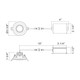 34895-40 LED REC,3IN,GIMBAL,8W,40K,BLK (34895-40-01)