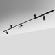 Eurofase - 38456-015 - MAST 6' SUR MT3 SPOT2 LNS BK - Black
