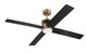 Gregory 56" Indoor Ceiling Fan with no Wifi 56" Ceiling Fan (GRG56SBFB4-NWF)