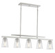 Calhoun Five Light Linear Chandelier (1-1023-5-SN)