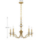 Champlain Five Light Chandelier (1-1361-5-322)