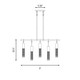 Chelsea Five Light Linear Chandelier (1-1365-5-322)