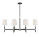 Brody Six Light Linear Chandelier (1-1631-6-173)