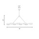 Ashor LED Linear Chandelier (1-1636-8-143)
