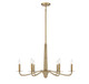 Savoy House - 1-1824-6-320 - Six Light Chandelier - Cannon - Warm Brass and Rope
