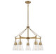 Savoy House - 1-1832-5-322 - Five Light Chandelier - Lakewood - Warm Brass