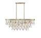 Savoy House - 1-1847-8-127 - Eight Light Linear Chandelier - Livorno - Noble Brass