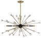 Savoy House - 1-1858-6-62 - Six Light Chandelier - Ariel - Como Black with Gold