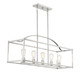 Palladian Five Light Linear Chandelier (1-190-5-SN)