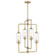 Savoy House - 1-3023-4-322 - Four Light Chandelier - Holton - Warm Brass