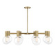 Savoy House - 1-3074-8-322 - Eight Light Chandelier - Wright - Warm Brass