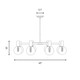 Wright Eight Light Chandelier (1-3074-8-89)