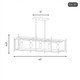 Jacobs Five Light Linear Chandelier (1-3802-5-322)