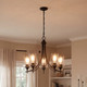 Octave Five Light Chandelier (1-4032-5-BK)