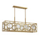 Savoy House - 1-5066-8-322 - Eight Light Linear Chandelier - Balfour - Warm Brass
