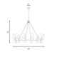 Nouvel 12 Light Chandelier (1-5504-12-322)