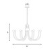 Sorrento Eight Light Chandelier (1-6680-8-127)