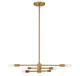 Savoy House - 1-7000-6-322 - Six Light Chandelier - Lyrique - Warm Brass