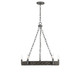 Savoy House - 1-747-5-179 - Five Light Chandelier - Tripoli - Mottled Zinc with Gray Rattan