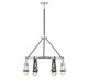 Savoy House - 1-7707-6-67 - LED Chandelier - Denali - Matte Black with Polished Chrome Accents