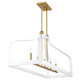 Sheffield Five Light Linear Chandelier (1-7804-5-142)