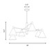 Pharos Six Light Chandelier (1-8003-6-127)