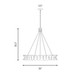 Monarch Eight Light Chandelier (1-8124-8-26)