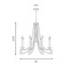 Helen Eight Light Chandelier (1-8804-8-322)