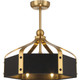 Savoy House - 26-FD-7806-143 - LED Fan D'Lier - Sheffield - Matte Black with Warm Brass Accents