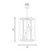 Darien Four Light Pendant (3-1018-4-322)