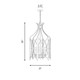 Enclave Six Light Pendant (3-6802-6-188)