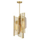 Savoy House - 3-8033-3-322 - Three Light Pendant - Hillbourne - Warm Brass